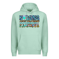 Seafoam Nursing Student No Sleep No Money No Life Premium Hoodie - CowhideDigitalArt