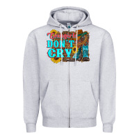 Heather Grey cowgirls don't crty boots hat sunflowers Zipper Hoodie - Artiststas