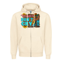 Sandshell cowgirls don't crty boots hat sunflowers Zipper Hoodie - Artiststas