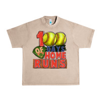 French Oak 100 days of home runs softball Urban Heavy Tee - CowGirlArtShop