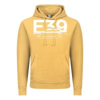 Vintage Mustard E39 5 Series  Car Silhouette Vintage Hoodie - longCreatives