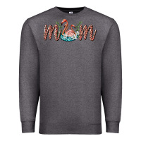 Charcoal Heather mom flamingo Premium Sweatshirt - BarkalooDesign