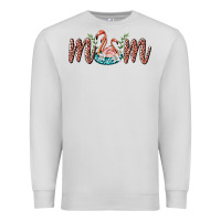 Dove Grey mom flamingo Premium Sweatshirt - BarkalooDesign