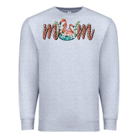 Heather Grey mom flamingo Premium Sweatshirt - BarkalooDesign