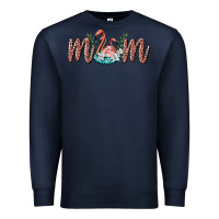 Navy mom flamingo Premium Sweatshirt - BarkalooDesign