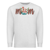 Oatmeal Heather mom flamingo Premium Sweatshirt - BarkalooDesign