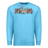 Ocean Blue mom flamingo Premium Sweatshirt - BarkalooDesign