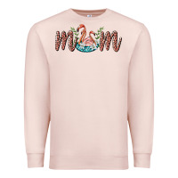 Pale Pink mom flamingo Premium Sweatshirt - BarkalooDesign