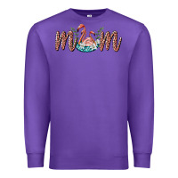 Purple mom flamingo Premium Sweatshirt - BarkalooDesign