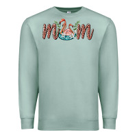 Seafoam mom flamingo Premium Sweatshirt - BarkalooDesign