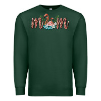 Sports Green mom flamingo Premium Sweatshirt - BarkalooDesign