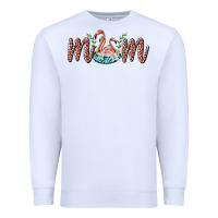 White mom flamingo Premium Sweatshirt - BarkalooDesign