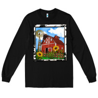 Black rustic western barn olivia Long Sleeve Tee - OliviaCreatesArt
