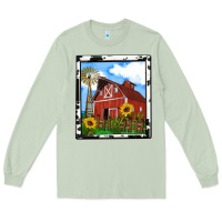 Matcha rustic western barn olivia Long Sleeve Tee - OliviaCreatesArt