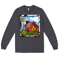 Smoke rustic western barn olivia Long Sleeve Tee - OliviaCreatesArt