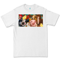 White Farm animals with aztec Premium Tee - RanaPortraitStore