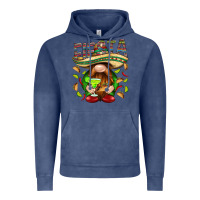 Vintage Denim Fiesta gnome with tacos Mexico Vintage Hoodie - HowdyJamesFarm