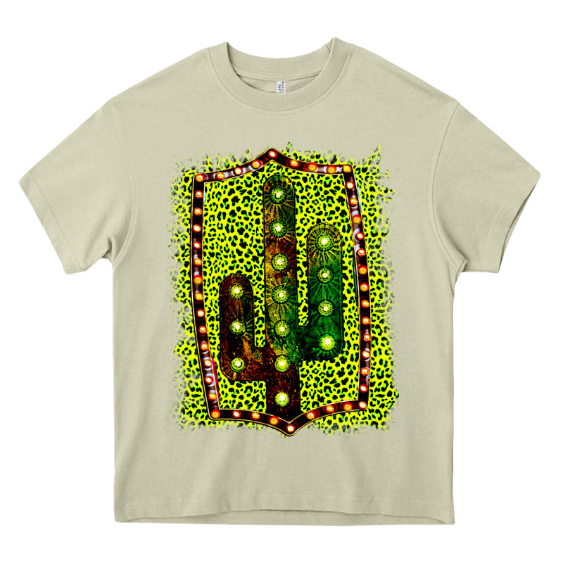 Cactus Leopard Frame Heavy Core Tee by Bettercallsaul | Teevron