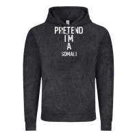 Vintage Black pretend i`m a somali shirt funny halloween Vintage Hoodie - longCreatives