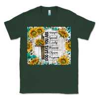 Sports Green god says you are with sunflower Classic Tee - TumblerDesignByShophia