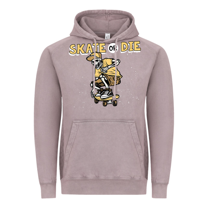 Skate Or Die Funny Skeleton Skating Skater Halloween Costume Vintage Hoodie by longCreatives | Teevron