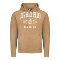 Vintage Camel Long Beach Island NJ Vintage Crossed Oars & Boat Anchor Spor Vintage Hoodie - longCreatives