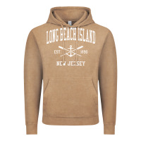 Vintage Coffee Long Beach Island NJ Vintage Crossed Oars & Boat Anchor Spor Vintage Hoodie - longCreatives