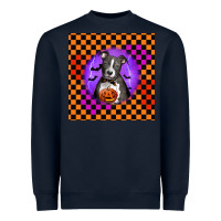 Navy Halloween American Pitbull Terrier Heavyweight Sweatshirt - LillyAllenDesigns