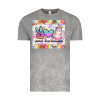 Cloud Rock peace loeve unicorns Vintage Tee - CowGirlArtShop