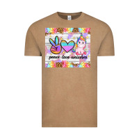 Vintage Coffee peace loeve unicorns Vintage Tee - CowGirlArtShop