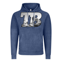 Vintage Denim TB Tampa Bay City Skyline of Tampa Bay, Florida Vintage Hoodie - longCreatives