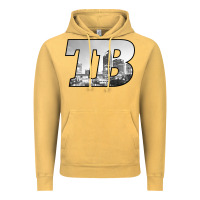 Vintage Mustard TB Tampa Bay City Skyline of Tampa Bay, Florida Vintage Hoodie - longCreatives