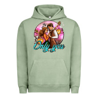 Pigment Oil Green only you and couple with keys Urban Hoodie - AdoDesignShop