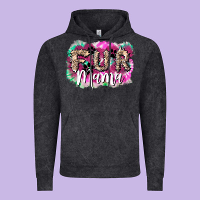 Fur Mama Mother's Day Vintage Hoodie Designed By Howdyjamesfarm