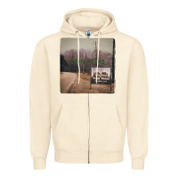Sandshell Twin Peaks City Limits Welcome Sign Vintage Zipper Hoodie - longCreatives