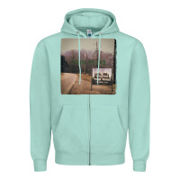 Seafoam Twin Peaks City Limits Welcome Sign Vintage Zipper Hoodie - longCreatives