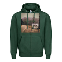 Twin Peaks City Limits Welcome Sign Vintage Zipper Hoodie | Teevron