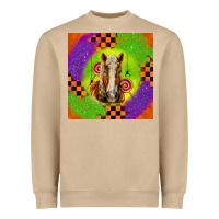 Mushroom Halloween Belgian Horse Heavyweight Sweatshirt - LillyAllenDesigns