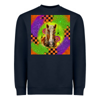 Navy Halloween Belgian Horse Heavyweight Sweatshirt - LillyAllenDesigns