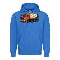 True Royal cement truck Zipper Hoodie - Artiststas