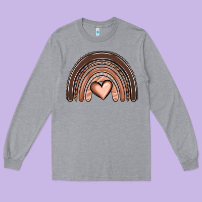 Melanin Rainbow Long Sleeve Tee Designed By Oliviacreatesart
