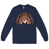 Navy melanin rainbow Long Sleeve Tee - OliviaCreatesArt