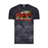Cloud Black tis the season christmas truck Vintage Tee - CowGirlArtShop