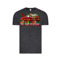 Vintage Black tis the season christmas truck Vintage Tee - CowGirlArtShop