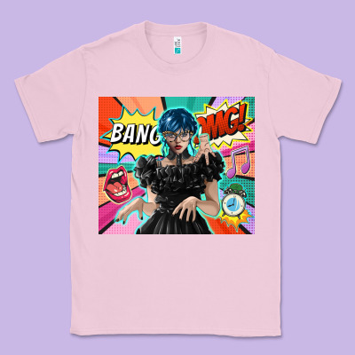 Pop Art Gothic Girl Classic Tee Designed By Tumblerdesignbyshophia
