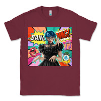 Burgundy pop art gothic girl Classic Tee - TumblerDesignByShophia