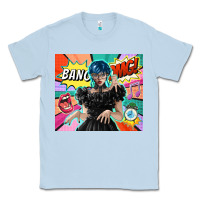 Dusty Blue pop art gothic girl Classic Tee - TumblerDesignByShophia