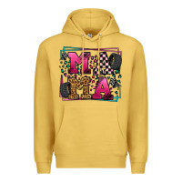 Antique Gold Racing leopard frame mama Mother's Day Premium Hoodie - LillyAllenDesigns