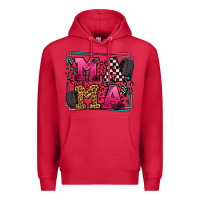 Cardinal Racing leopard frame mama Mother's Day Premium Hoodie - LillyAllenDesigns