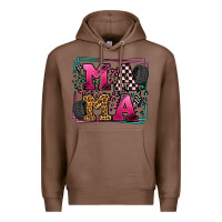 Chestnut Racing leopard frame mama Mother's Day Premium Hoodie - LillyAllenDesigns